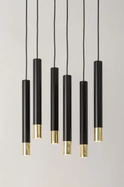 Hängeleuchte Schwarz Gold Modern Metall Esszimmer