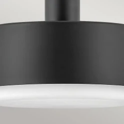 Hängeleuchte Schwarz Messing D: 33 cm Metall Glas 2x E27