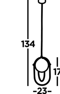 Hängeleuchte Schwarz Weiß E27 Glas Metall Modern TRISTAN
