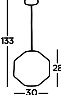 Hängeleuchte Seil Schwarz E27 Ø 30 cm H: max. 1,5 m Modern