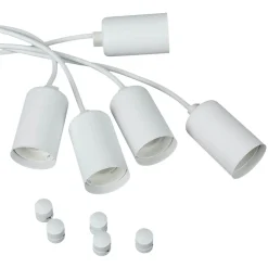 Hängeleuchte SPIDER in Weiß 5-flmg