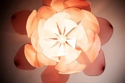 Hängeleuchte Stoff 80 cm breit H: max. 120 cm biegsam Rosa