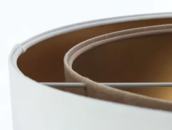 Hängeleuchte Stoff E27 rund Ø 50 cm in Weiß Beige Gold