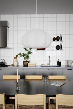 Hängeleuchte Stoff Metall E27 B: 60 cm H: max. 120 cm Weiß