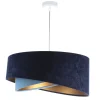 Hängeleuchte Stoff rund Ø 50 cm Velours Optik Modern MARLON