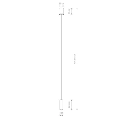 Hängeleuchte verstellbar GU10 R35 Ø 4 cm Grau Metall Modern