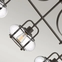 Hängeleuchte Vintage B: 96,5 cm höhenverstellbar in Bronze