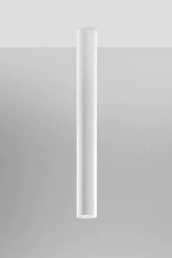 Hohe Deckenlampe Weiß 60 cm Ø 6 cm schmal GU10