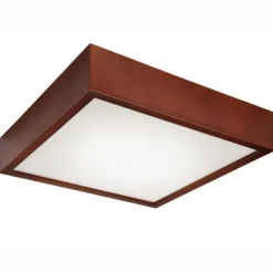 Holz Deckenleuchte eckig Modern Wohnzimmer