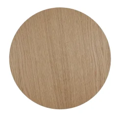 Holz Wandlampe rund Ø 30 cm flach indirektes Licht