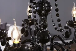 Imposant Pendellampe Klassisch E14 Schwarz Acryl