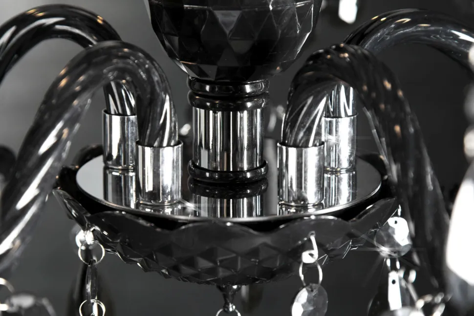 Imposant Pendellampe Klassisch E14 Schwarz Acryl