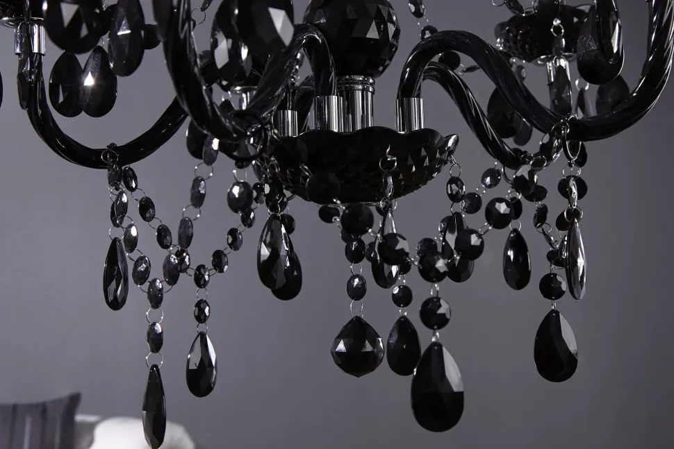 Imposant Pendellampe Klassisch E14 Schwarz Acryl