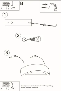 indirekte Wandlampe Schwarz Up Down 40 cm breit E27