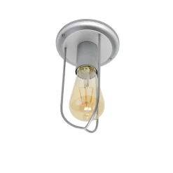 Industrial Deckenleuchte Metall Grau E27 STEPP