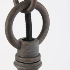 Industrial Pendelleuchte Metall Glas Braun Ø40 cm E27