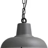 Industrie Hängelampe in Anthrazit