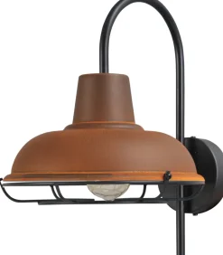 Industrie Hotelleuchte in Rost Braun