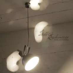 Industrie Pendellampe Esstisch verstellbar in Zink