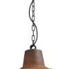Industrie Pendelleuchte Hängeleuchte in Rost Braun