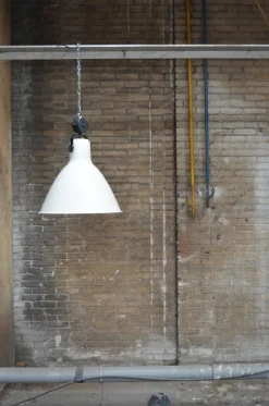 Industrie Pendelleuchte Weiß verstellbar E27