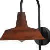Industrie Wandlampe Braun XXL Schirm Ø25cm PRATO