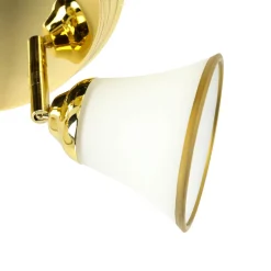 Jugendstil Deckenlampe in Gold Flur Bad