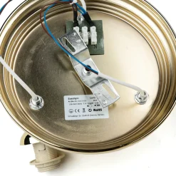 Jugendstil Deckenlampe in Gold Flur Bad