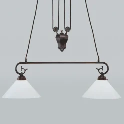 Jugendstil Pendelleuchte E27 Antik