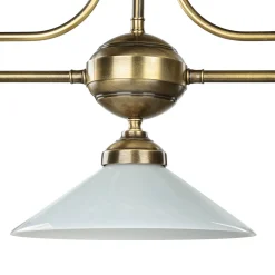Jugendstil Profi Billardtischlampe E27 Weiß Esszimmer