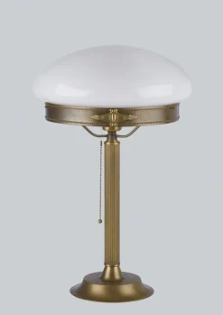 Jugendstil Tischleuchte Berliner Messing Z17