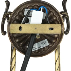 Jugendstil Wandlampe Bronze Hell