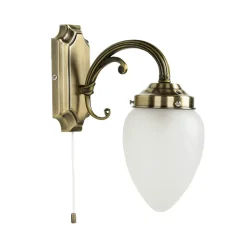 Jugendstil Wandleuchte Wandlampe Zugschalter E14 MAYA