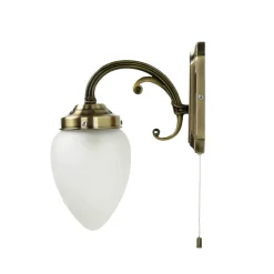 Jugendstil Wandleuchte Wandlampe Zugschalter E14 MAYA