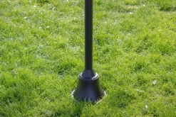 Kandelaber Aluminium Glas E27 IP44 195 cm Vintage