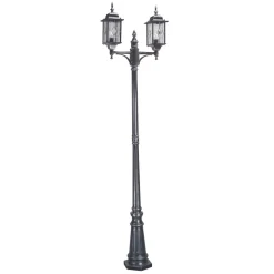 Kandelaber in Schwarz Silber H:228,5cm Vintage