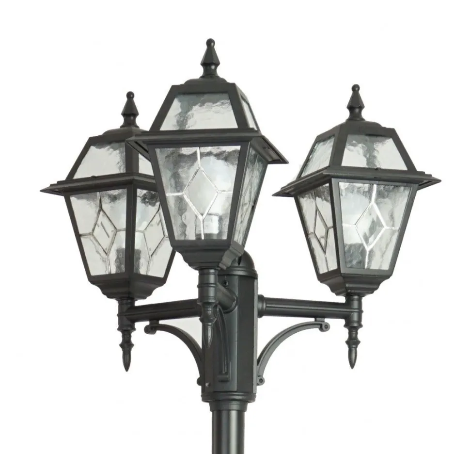 Kandelaber MERKSEM Schwarz 185-285cm Rustikal 3x