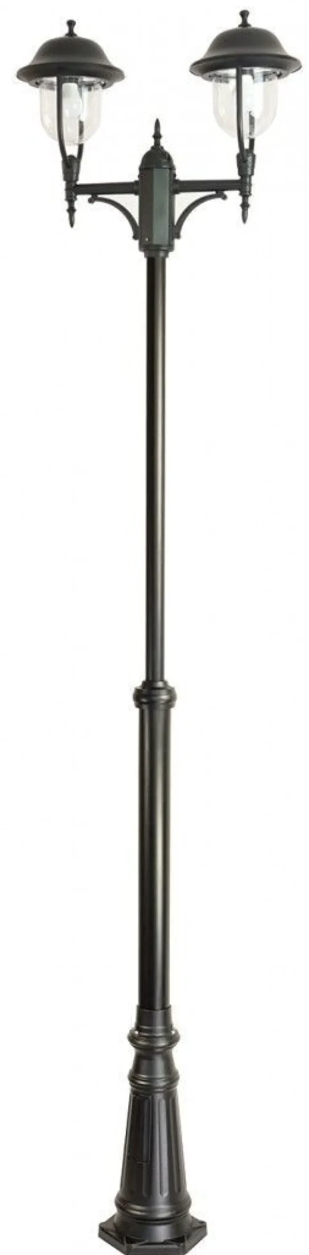 Kandelaber Schwarz 195-295 cm hoch Rustikal 2x E27