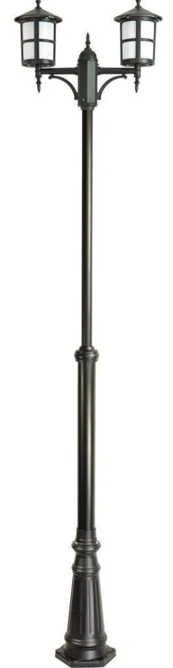 Kandelaber Schwarz 180-280 cm Rustikal 2x E27