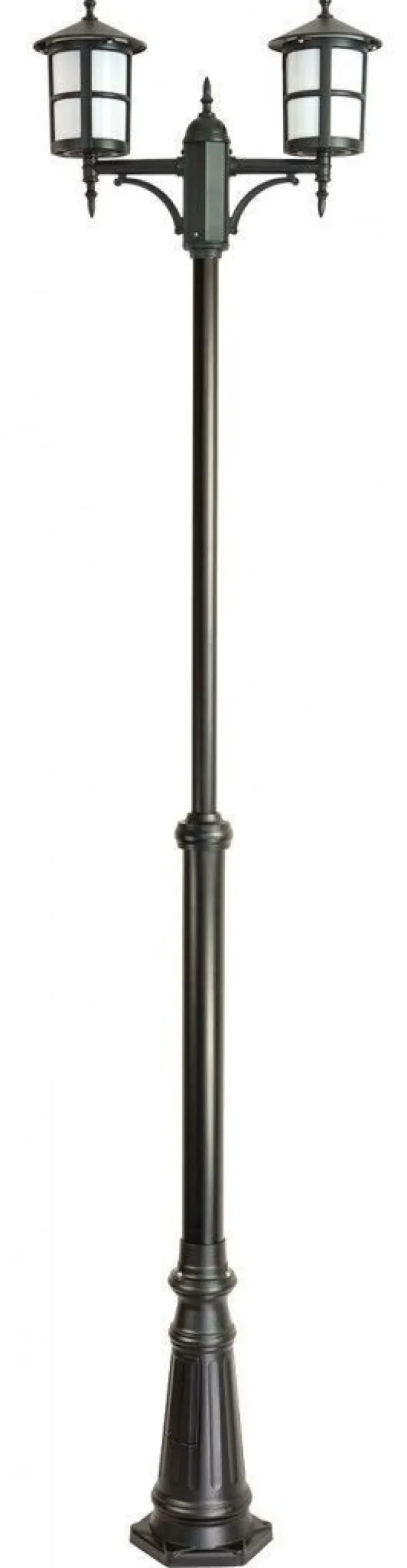 Kandelaber Schwarz 180-280 cm Rustikal 2x E27