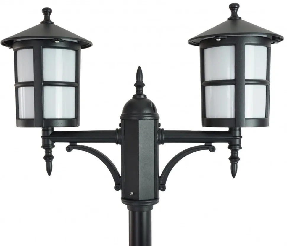 Kandelaber Schwarz 180-280 cm Rustikal 2x E27