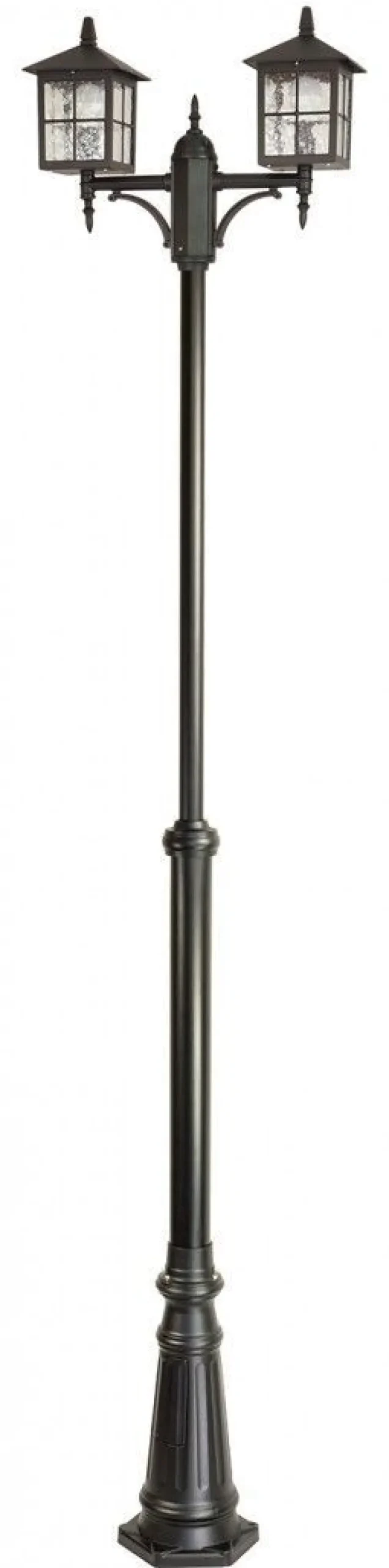 Kandelaber Schwarz 180-280cm Rustikal 2x E27