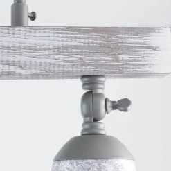 Küche Deckenlampe AGAP Echtholz Shabby Weiß 2xE27