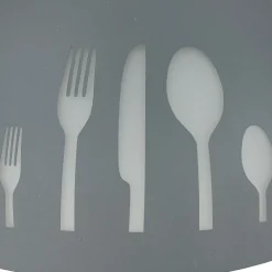 Küchenlampe Retro Glas mit Motiv Ø30cm