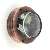 Kellerlampe Echt-Messing Glas D: 14 cm IP64 G9 rund