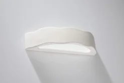 Keramik Wandleuchte Weiß bemalbar Up Down