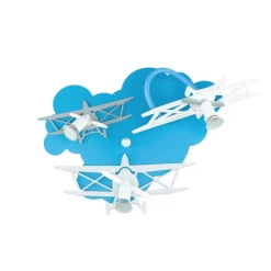 Kinderleuchte PLANE in Blau 3-flmg