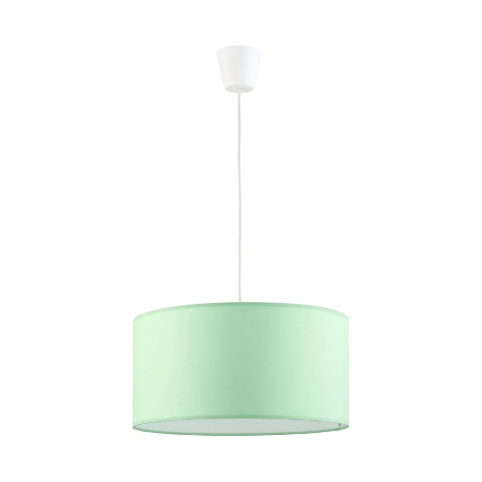 Kinderzimmerleuchte Stoff Ø 40 cm rund Grün Weiß