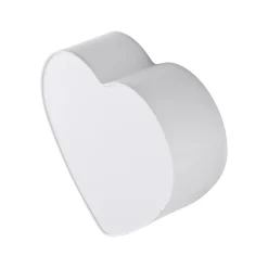 Kinderzimmerleuchte Weiß L: 42 cm Stoff 2x E27 Herz