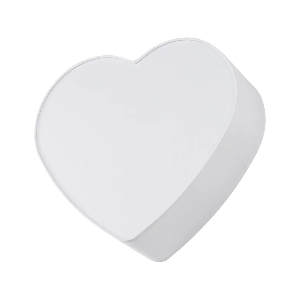 Kinderzimmerleuchte Weiß L: 42 cm Stoff 2x E27 Herz